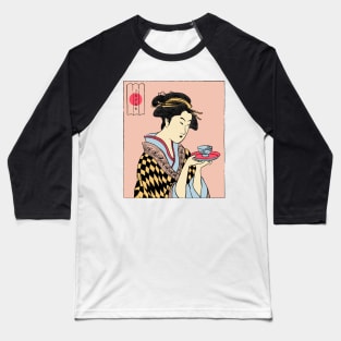 Geisha Tea Time Baseball T-Shirt